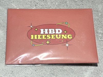 22年 羲承生日禮 HEESEUNG DIY PHOTO CARD GARLAND DIY小卡貼紙組 