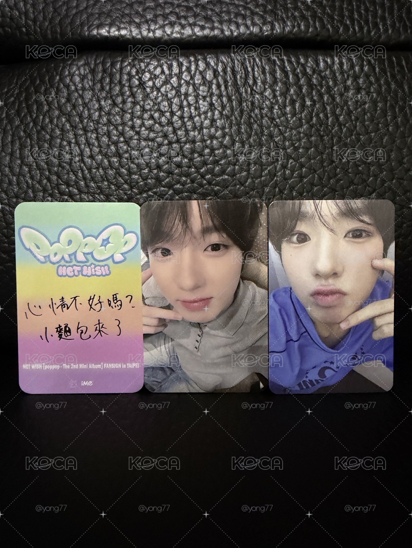 NCT Wish 台灣簽售 簽售卡 專卡