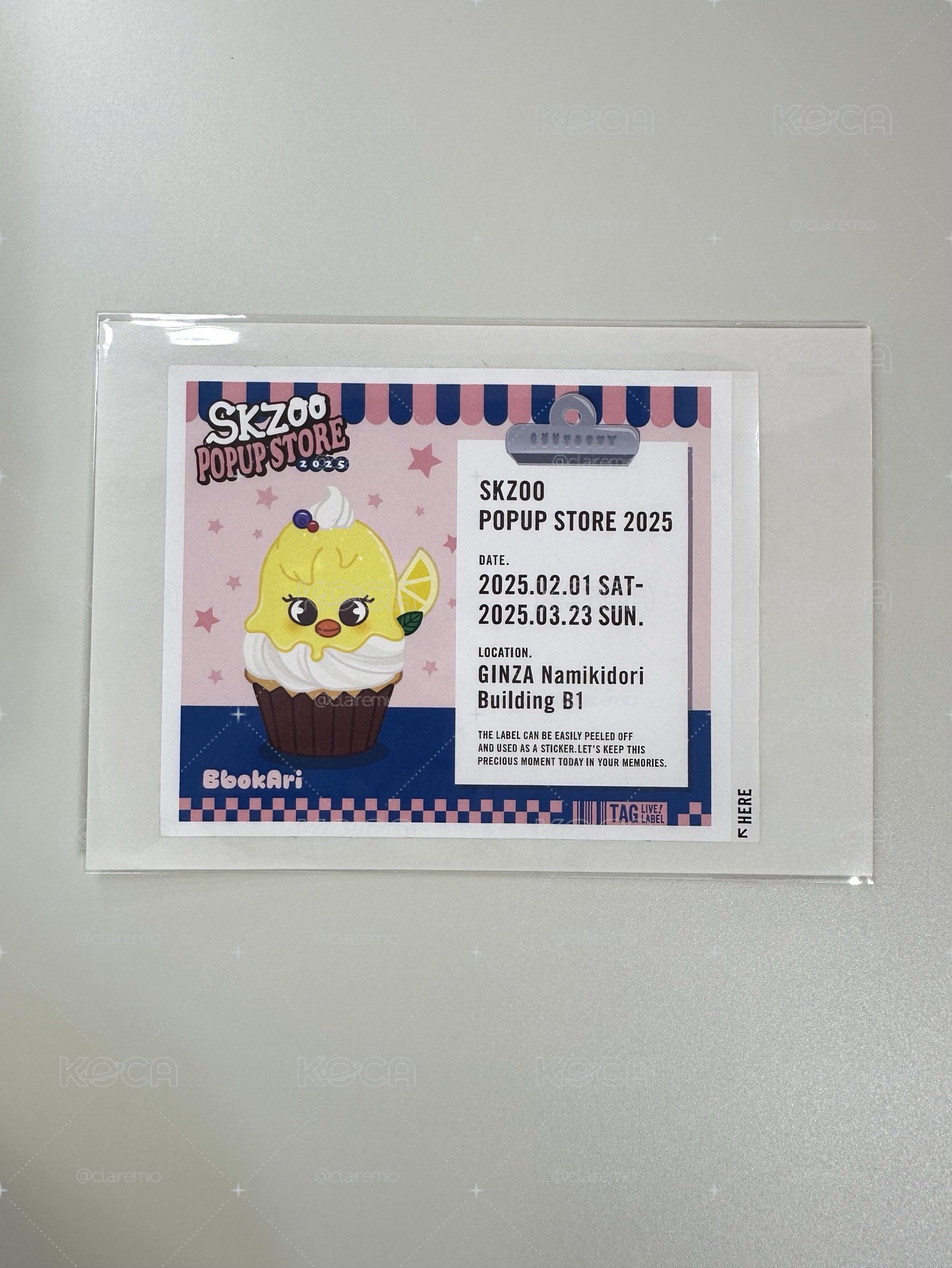 2025 SKZOO快閃店 1.0 貼紙 飲料罐 菲