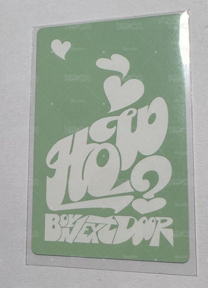 boynextdoor HOW? 專輯卡 Earth 專卡6 ver.B