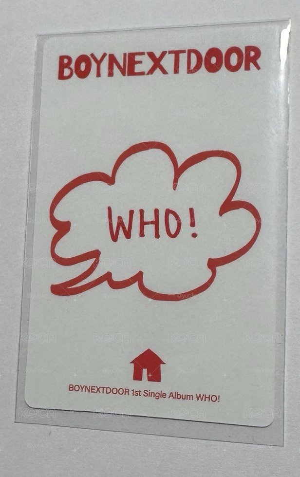 boynextdoor WHO! 專輯卡 who ver.