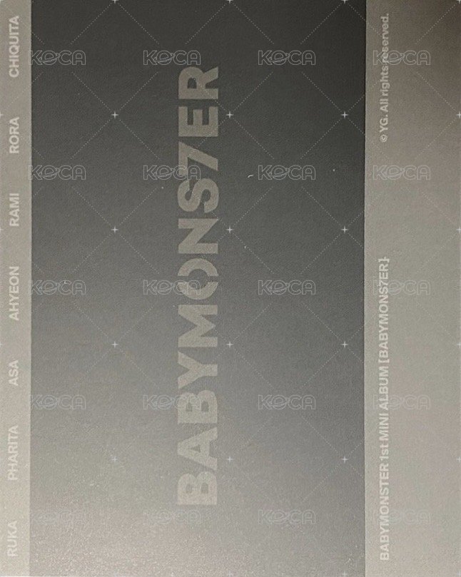 BABYMONS7ER yg線下 快閃 滿額卡 拍立得 ver.A 背面