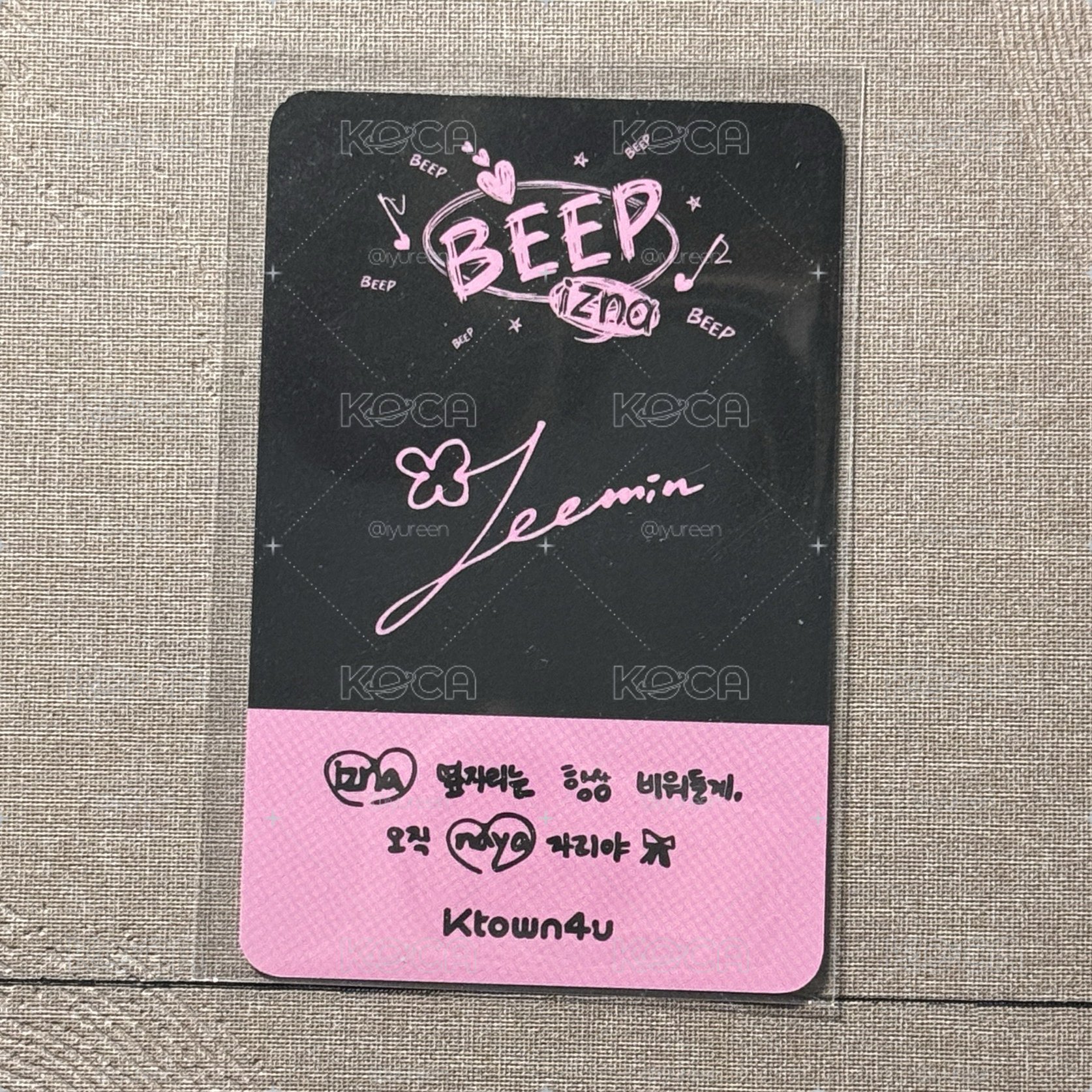 Jeemin beep k4特典 玉米玟
