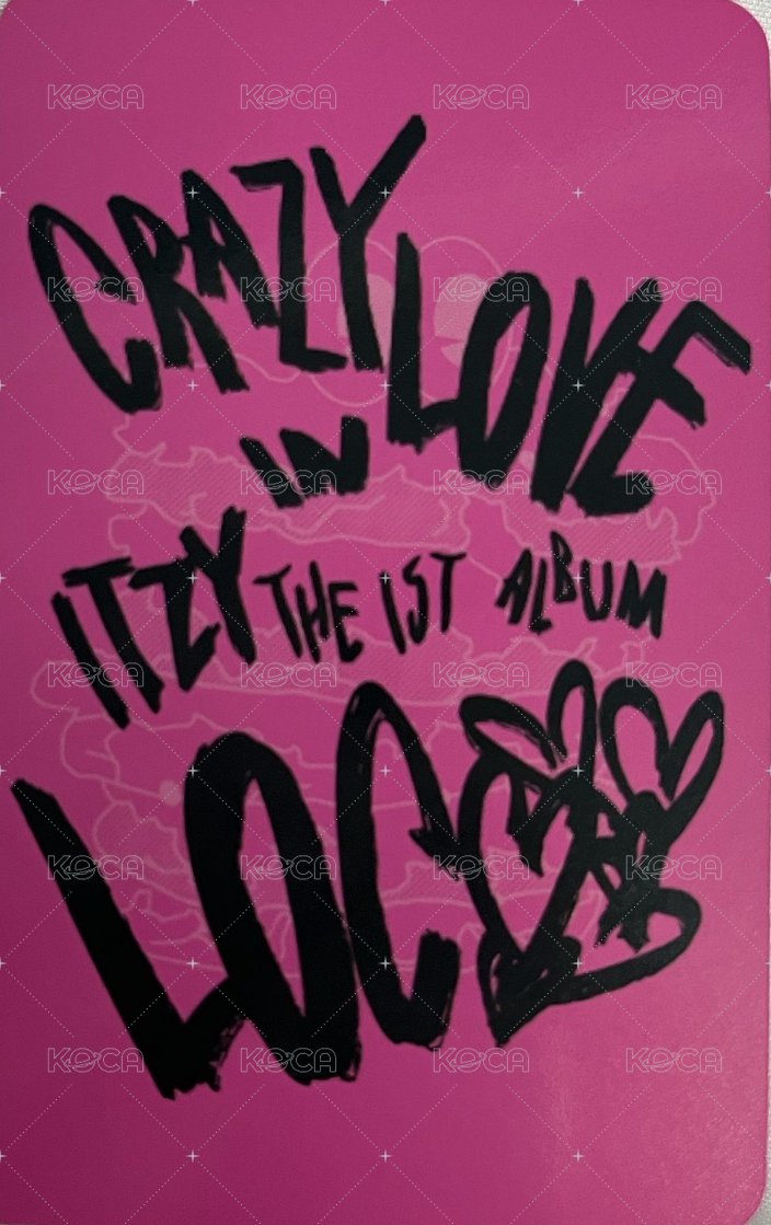 CRAZY IN LOVE sw 5.0 簽售卡  背面