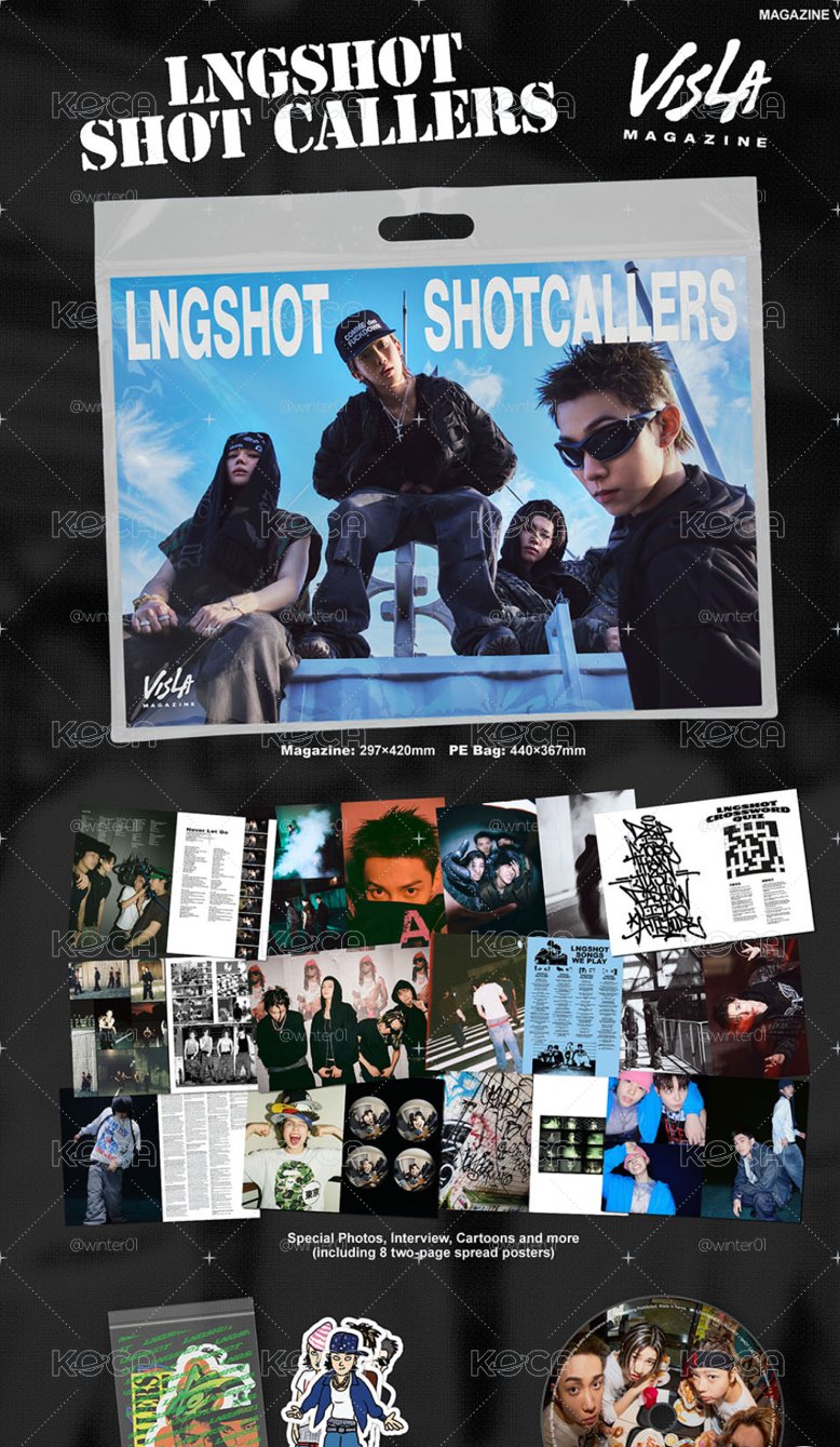 全新未拆｜LNGSHOT  [SHOT CALLERS] 雜誌版