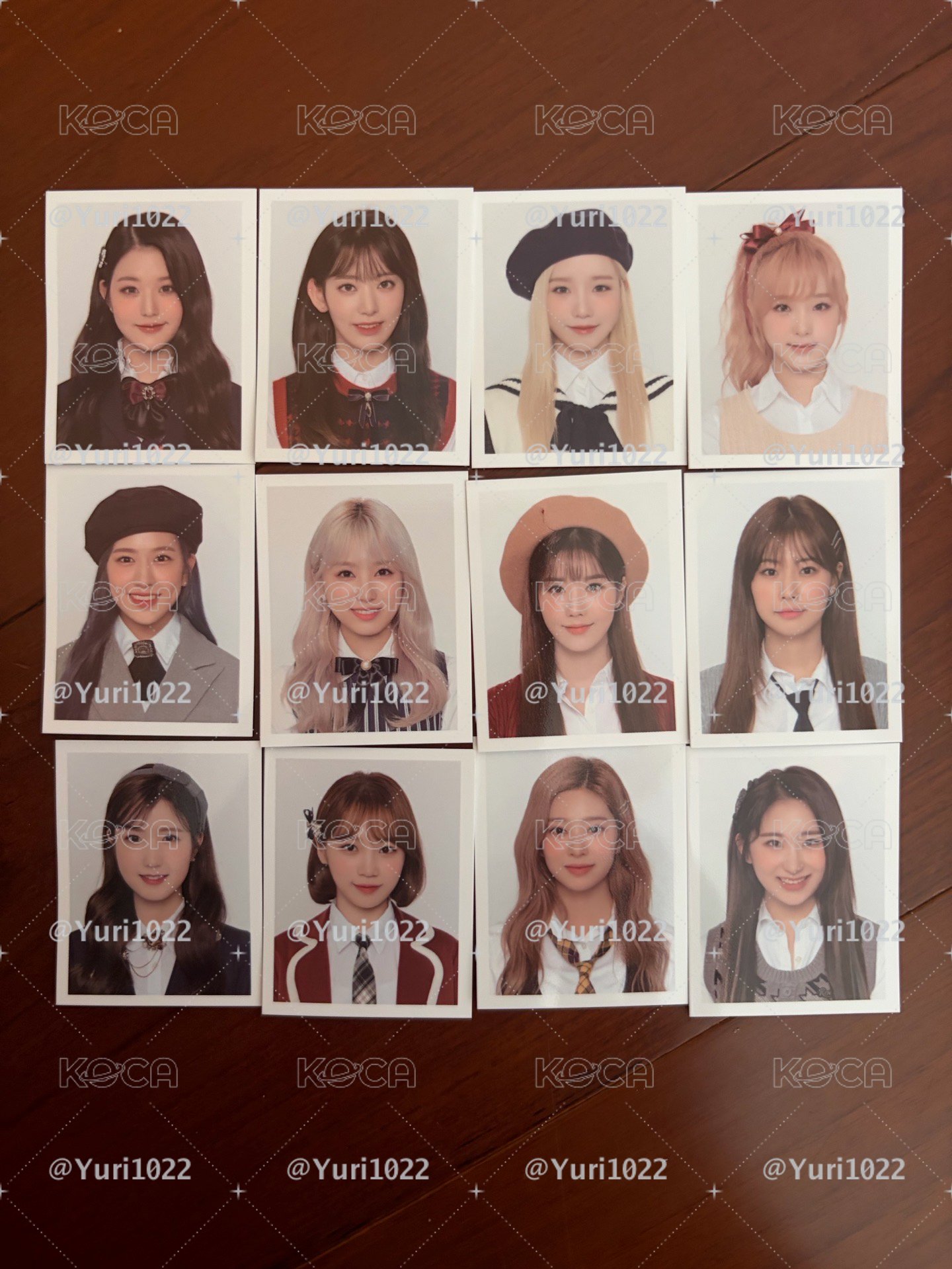 IZ*ONE SECRET DIARY 年曆卡 證件照