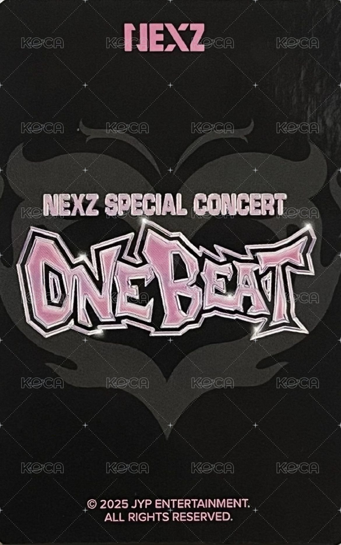 ONE BEAT 首爾場 Day2 入場卡 / 場限卡  背面