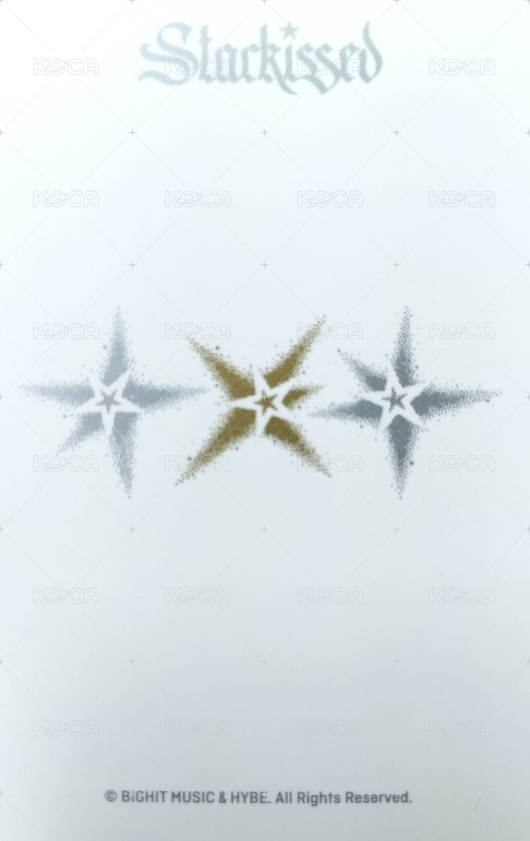 Starkissed 隨機卡  背面