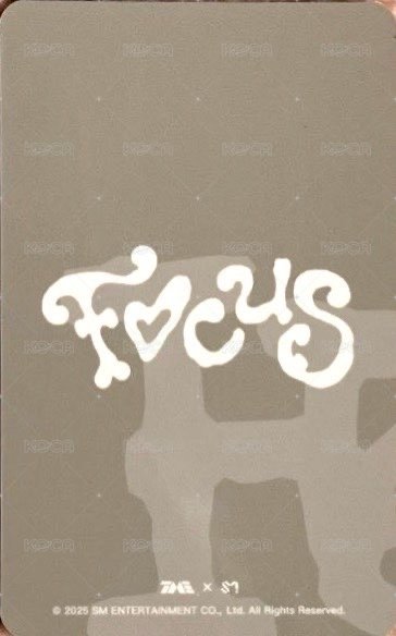 Focus QQ音樂 星光卡 一星 背面