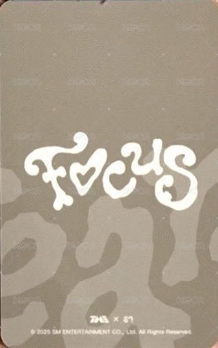 Focus QQ音樂 星光卡 一星 背面