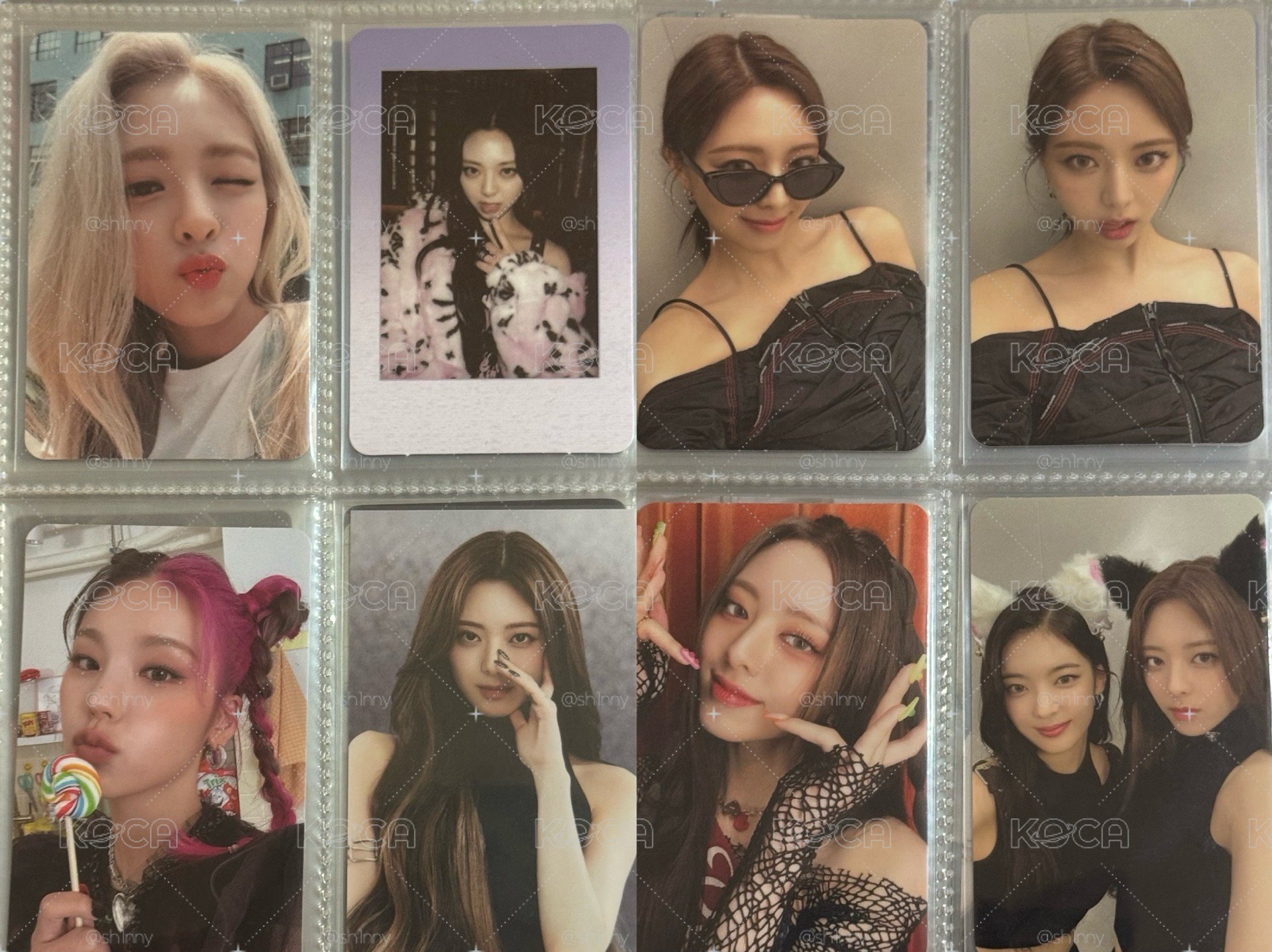 ITZY 8張小卡盤