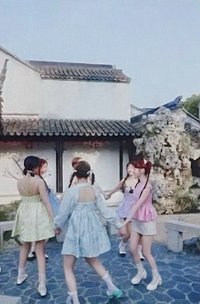 STAYC周庄 明信片 檐下彩繪B