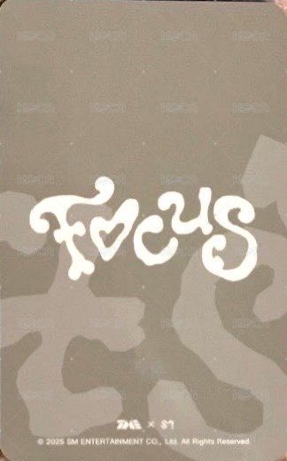 Focus QQ音樂 星光卡 一星 背面