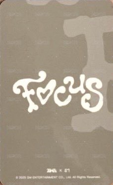 Focus QQ音樂 星光卡 一星 背面