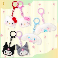 成對微笑系列＆手腕掛繩 迷你玩偶鑰匙圈2入組