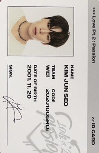 迷你五輯 專輯卡 ID卡