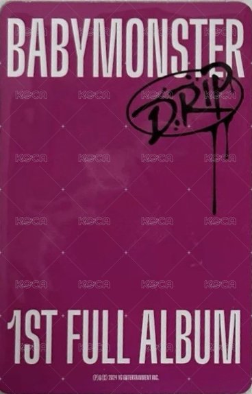 DRIP bn 美網 特典卡  背面