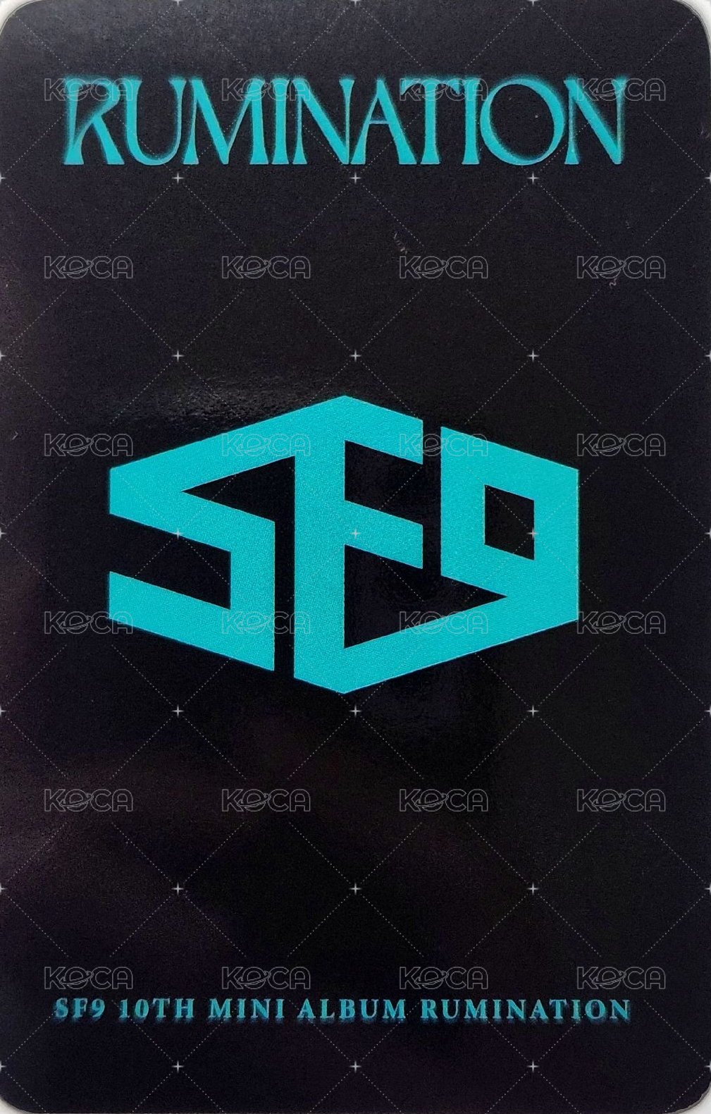 10TH MINI [RUMINATION] k4 特典卡  背面