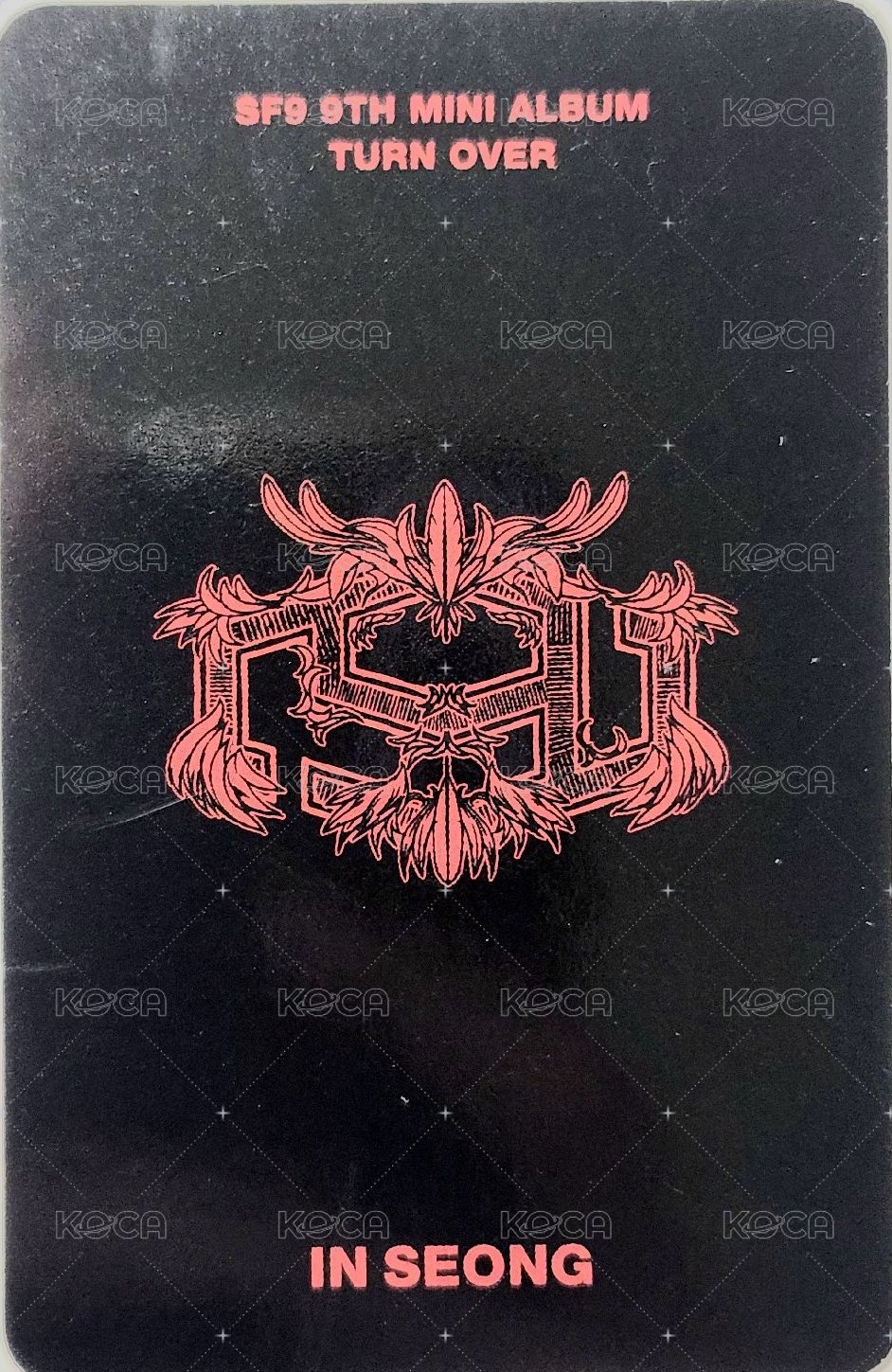 9TH MINI [TURN OVER] 專輯卡 F Ver. 背面