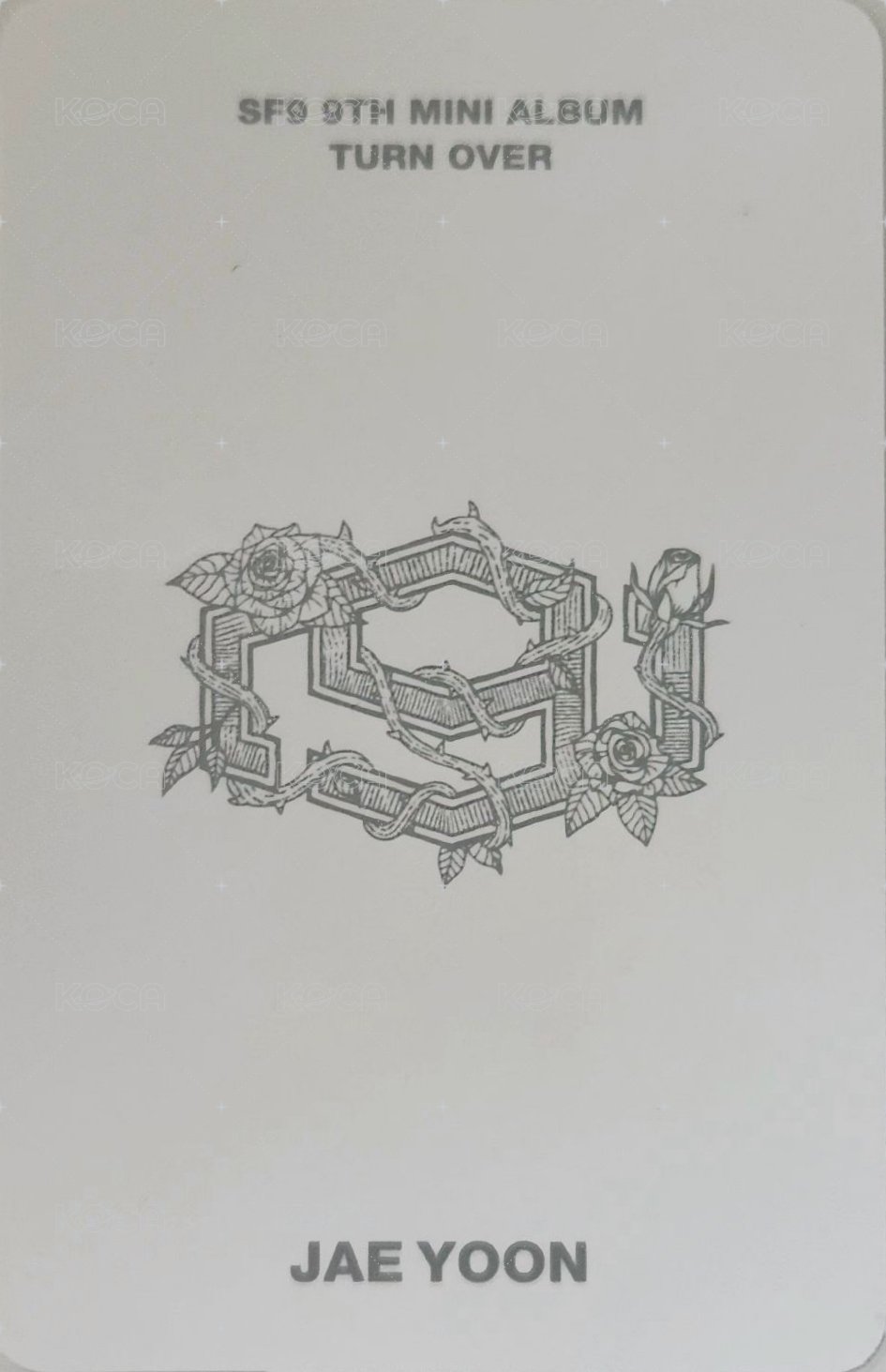 9TH MINI [TURN OVER] 專輯卡 S Ver. 背面