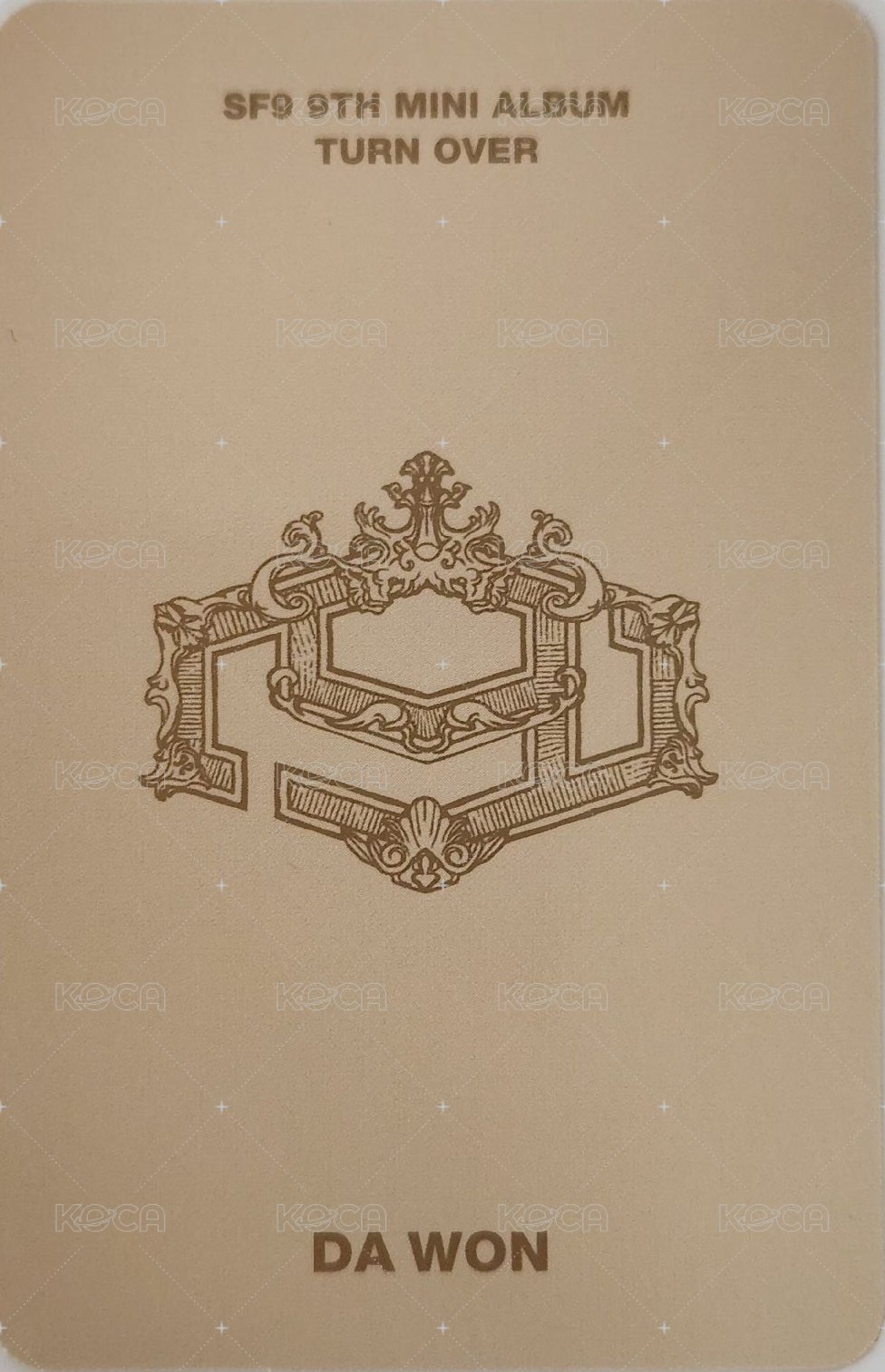 9TH MINI [TURN OVER] 專輯卡 9 Ver. 背面
