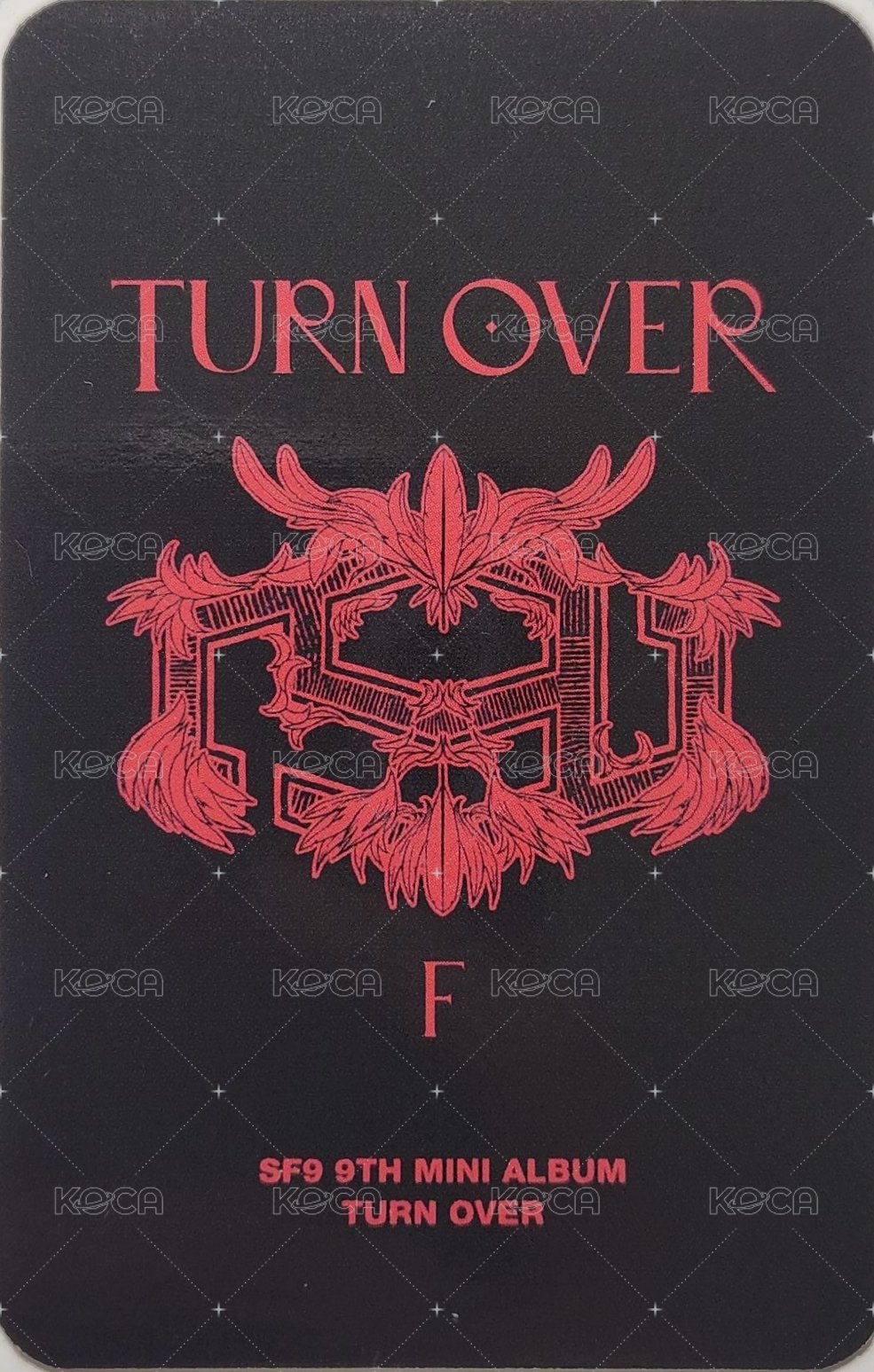 9TH MINI [TURN OVER] mk 特典卡  背面