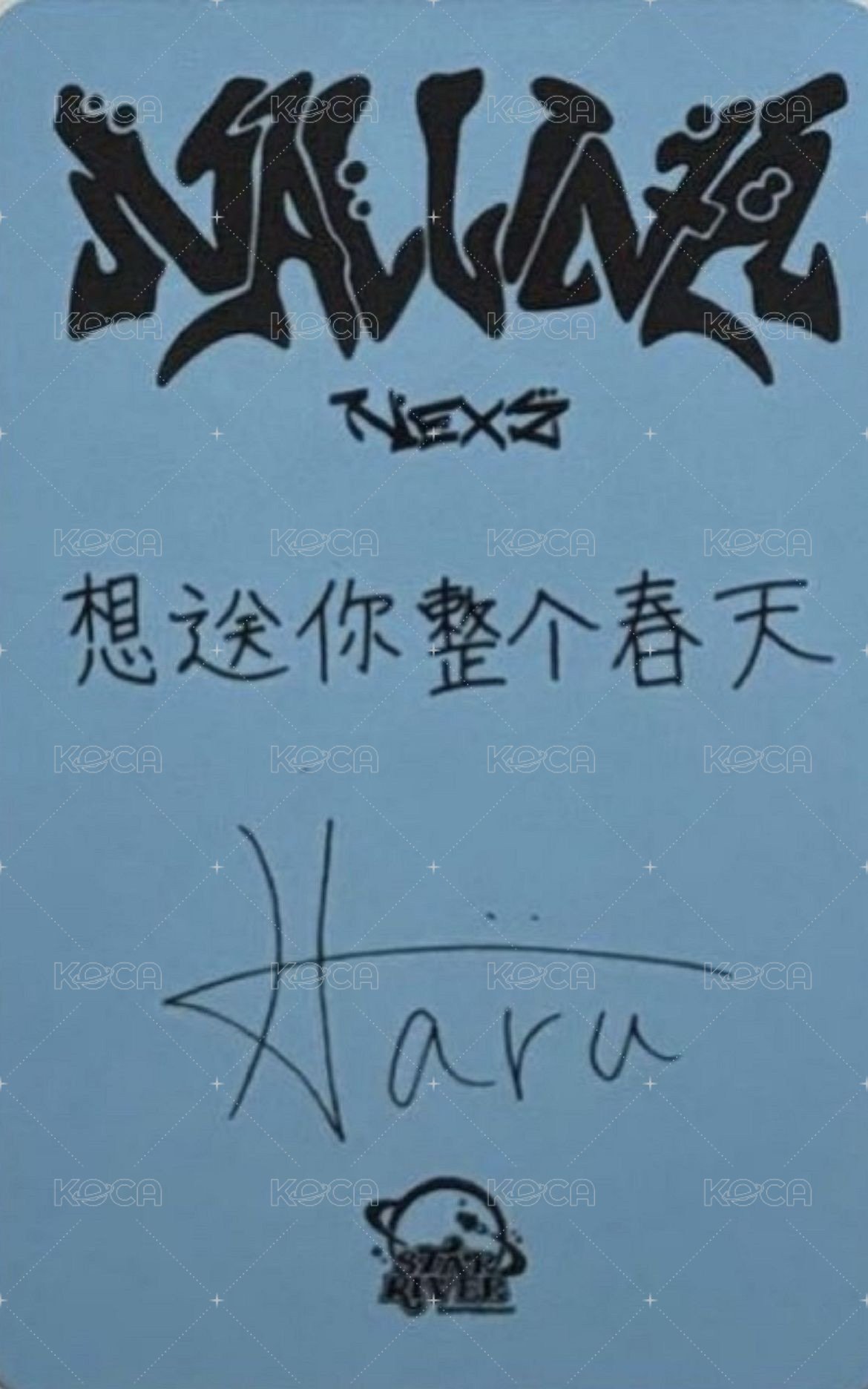 迷一 sr 上海線下 簽售卡  背面