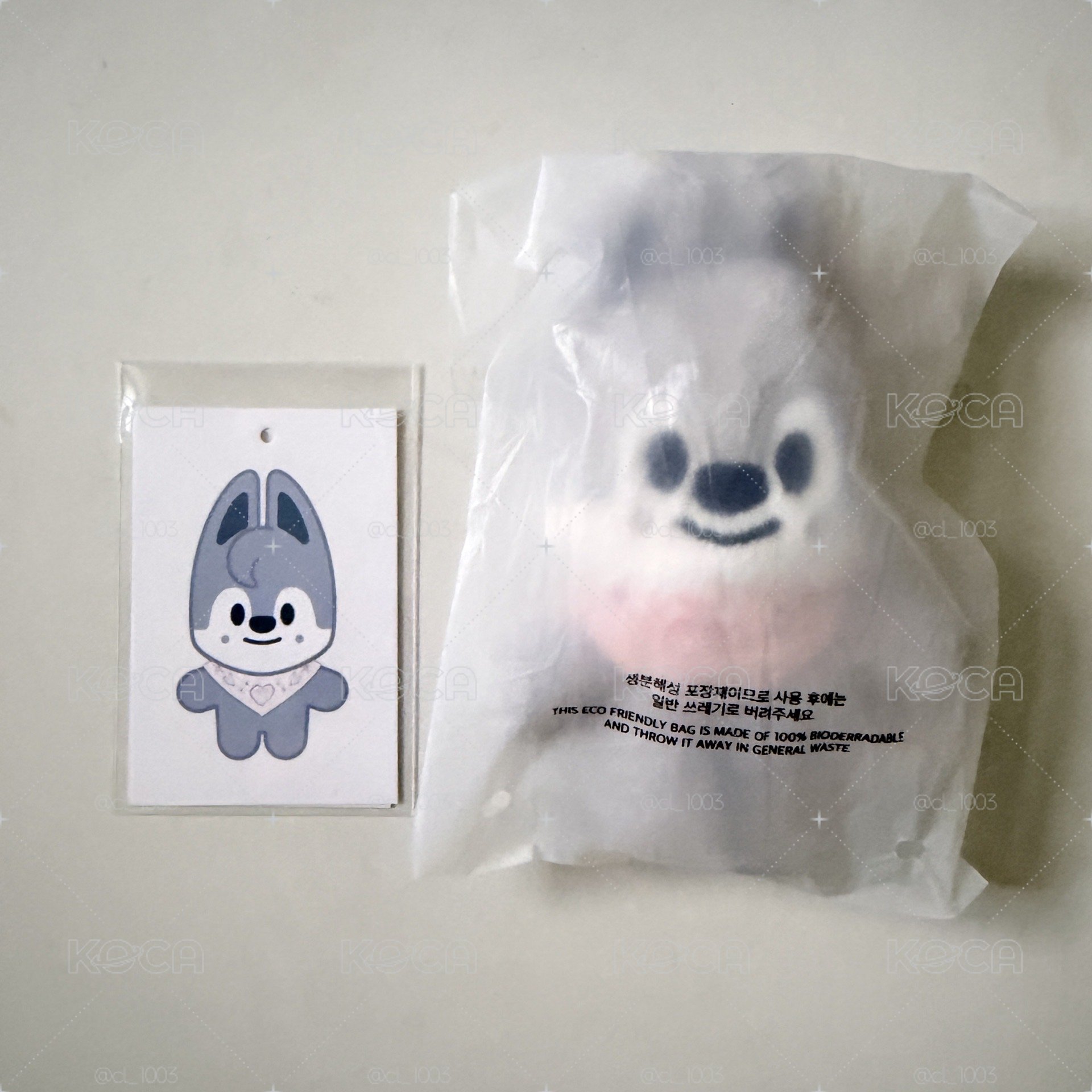 燦口水巾娃，含綁一張燦特典