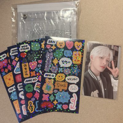 2024 fan meeting 場週 估卡貼紙卡套set 隨機卡旼琦 