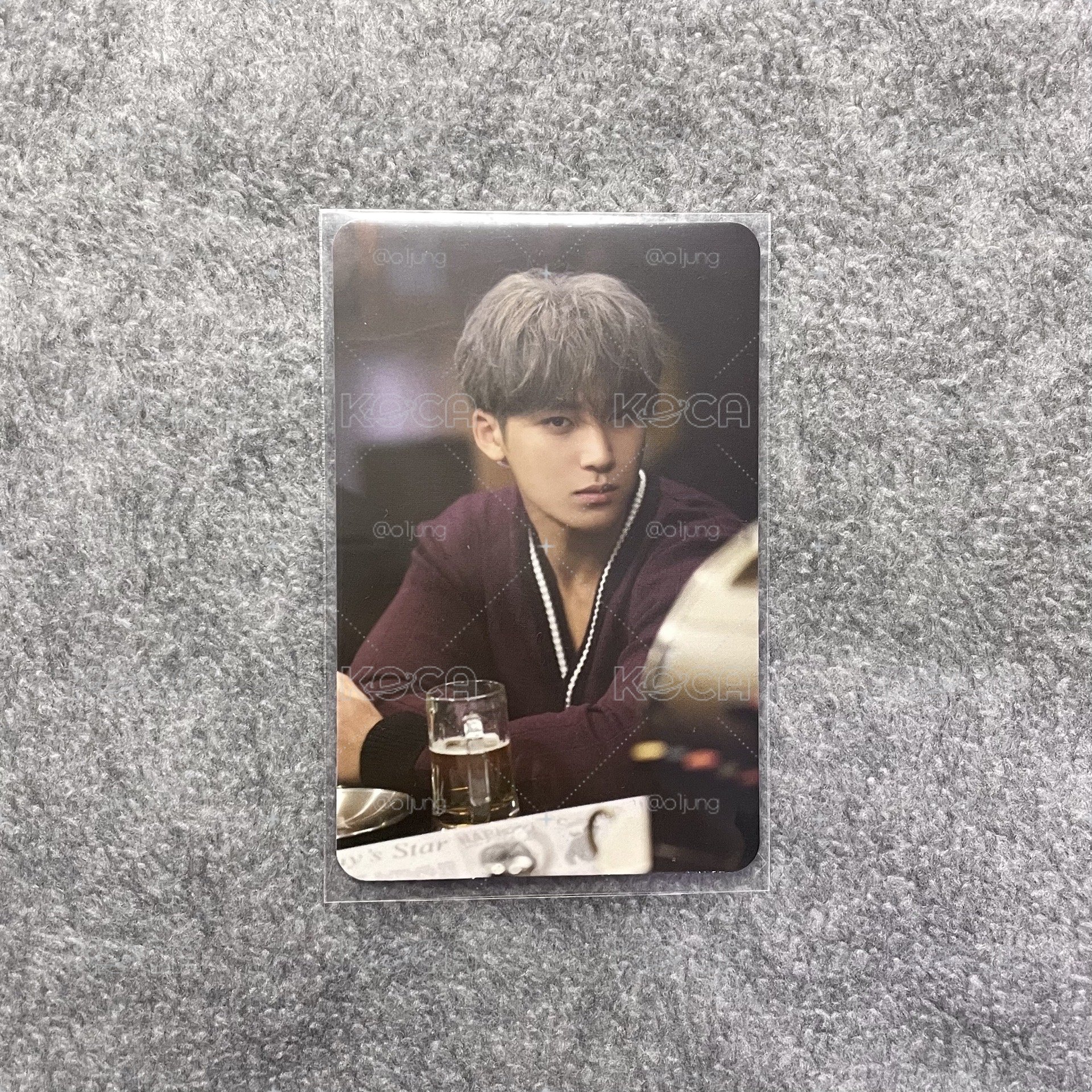 Seventeen 金珉奎Mingyu 特二yzy語音卡 中文卡背 一直娛