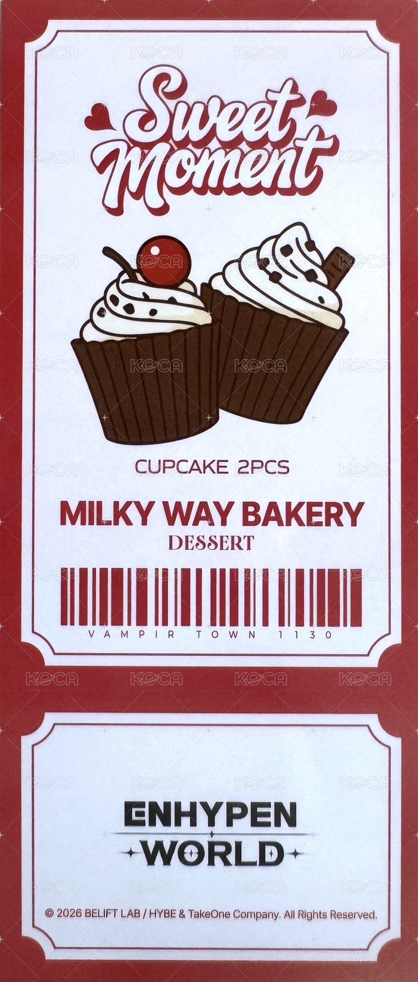 甜蜜主題 BASIC ver. 書籤  背面