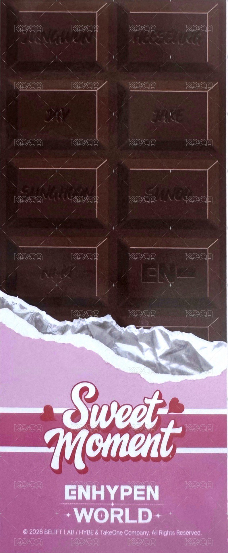 甜蜜主題 固配 書籤  背面