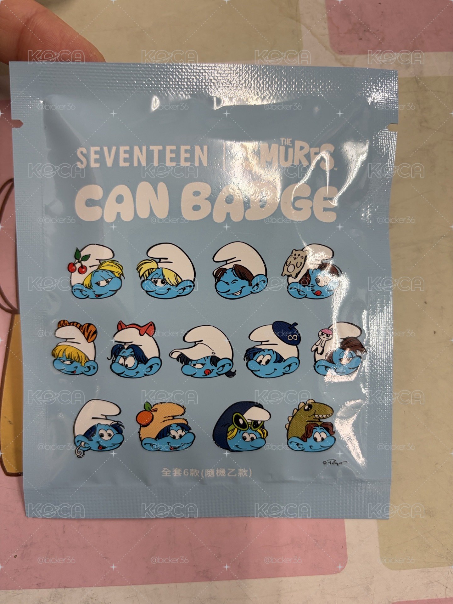 💎（未拆）SEVENTEEN 藍色小精靈徽章