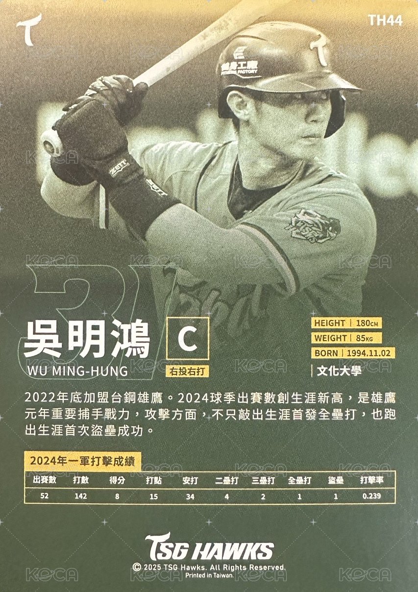 吳明鴻 普卡