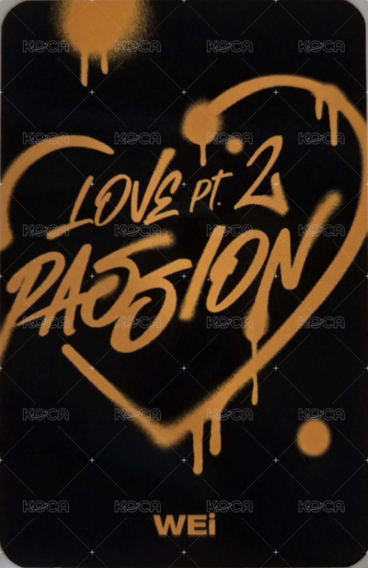 迷你五輯 專輯卡 Passion of love ver. 背面