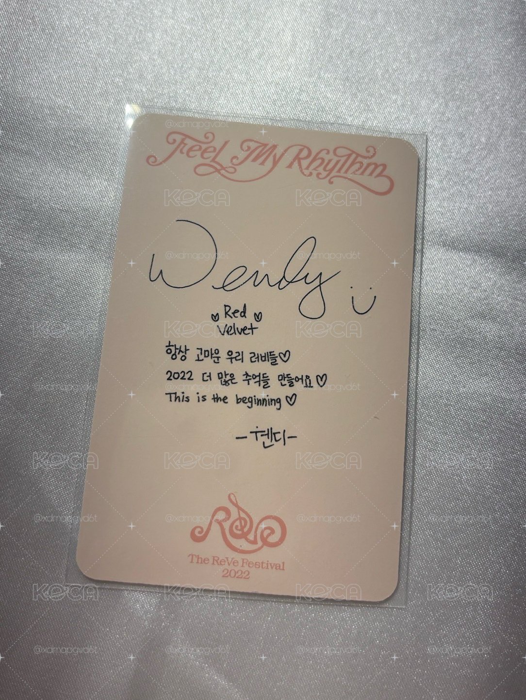 Wendy Feel My Rhythm 八音盒專卡