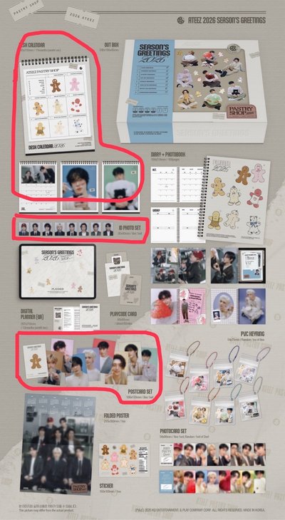 2026 年曆 拆售（證件照、明信片、年曆）