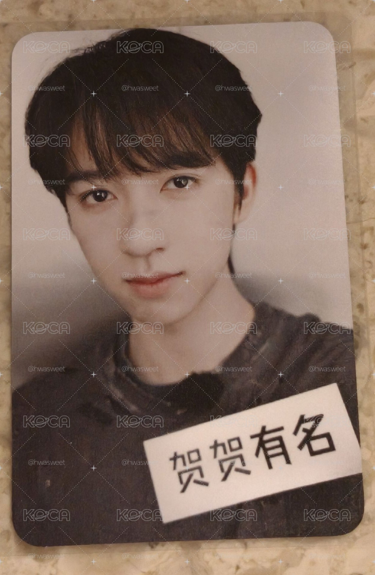 賀峻霖 小島假日小卡