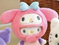 三麗鷗頭套吊飾盲袋 鑰匙圈吊飾 美樂蒂