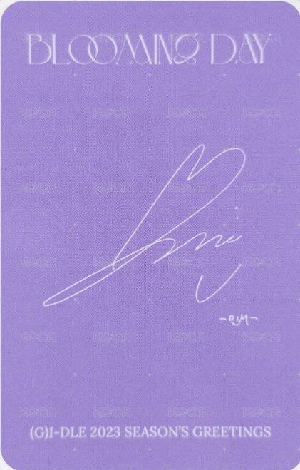 23‘年曆 年曆卡  背面