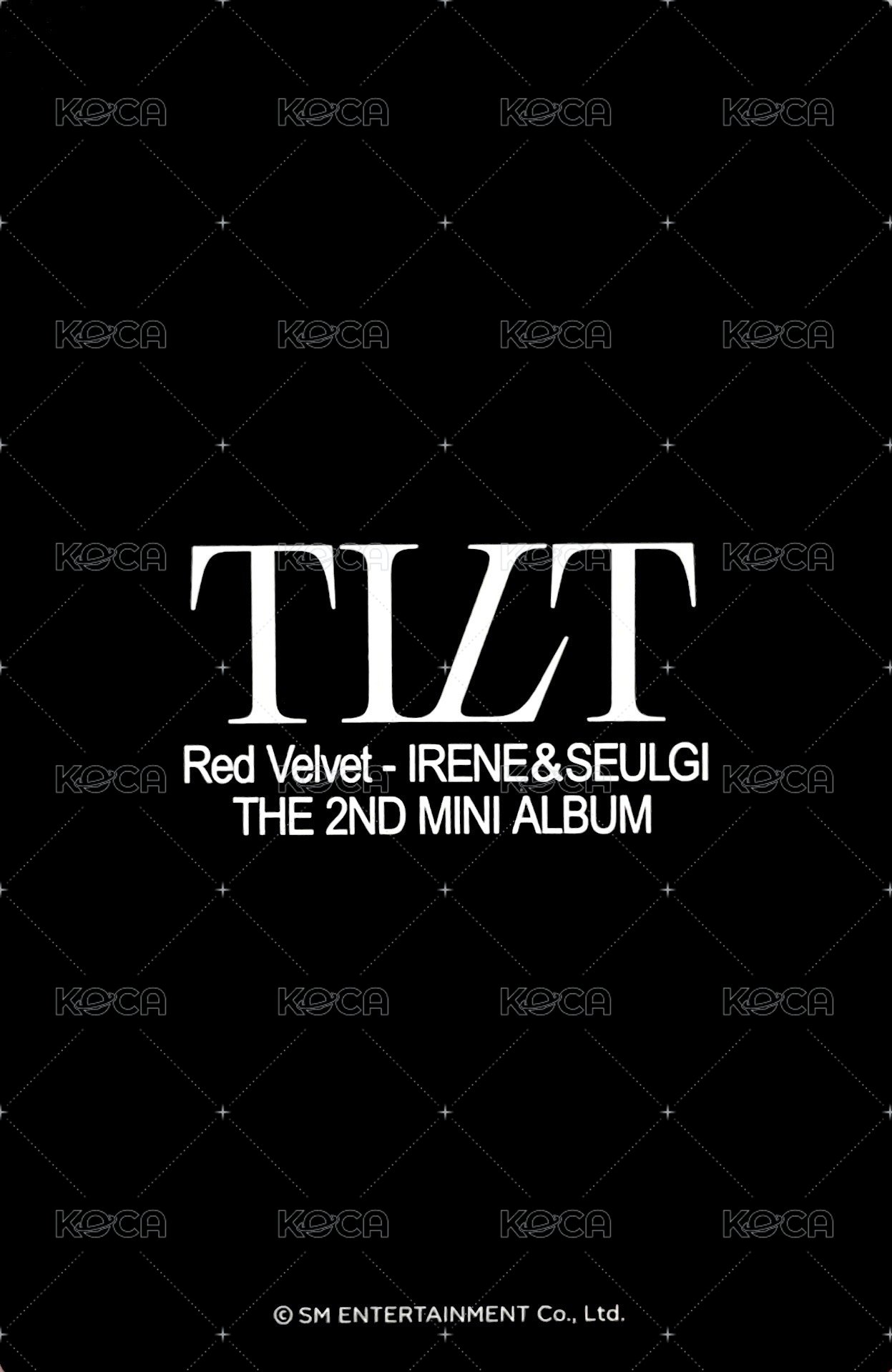 BALANCE sm 首爾day1 幸運卡  背面