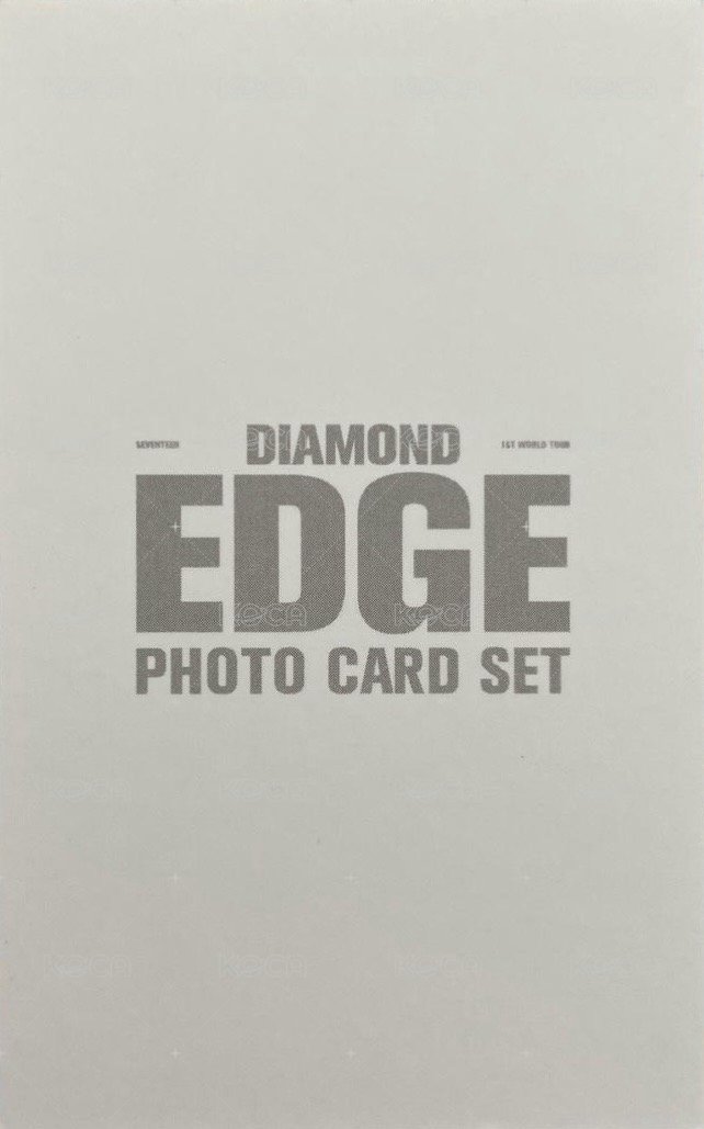 DIAMOND EDGE 周邊卡 鐵盒拍立得 背面