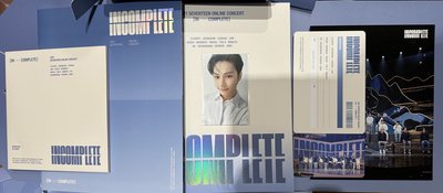 SEVENTEEN2021 INCOMPLETE演唱會DVD空專+俊小卡+榮八奎燦帽踢證件照+圖四票卡