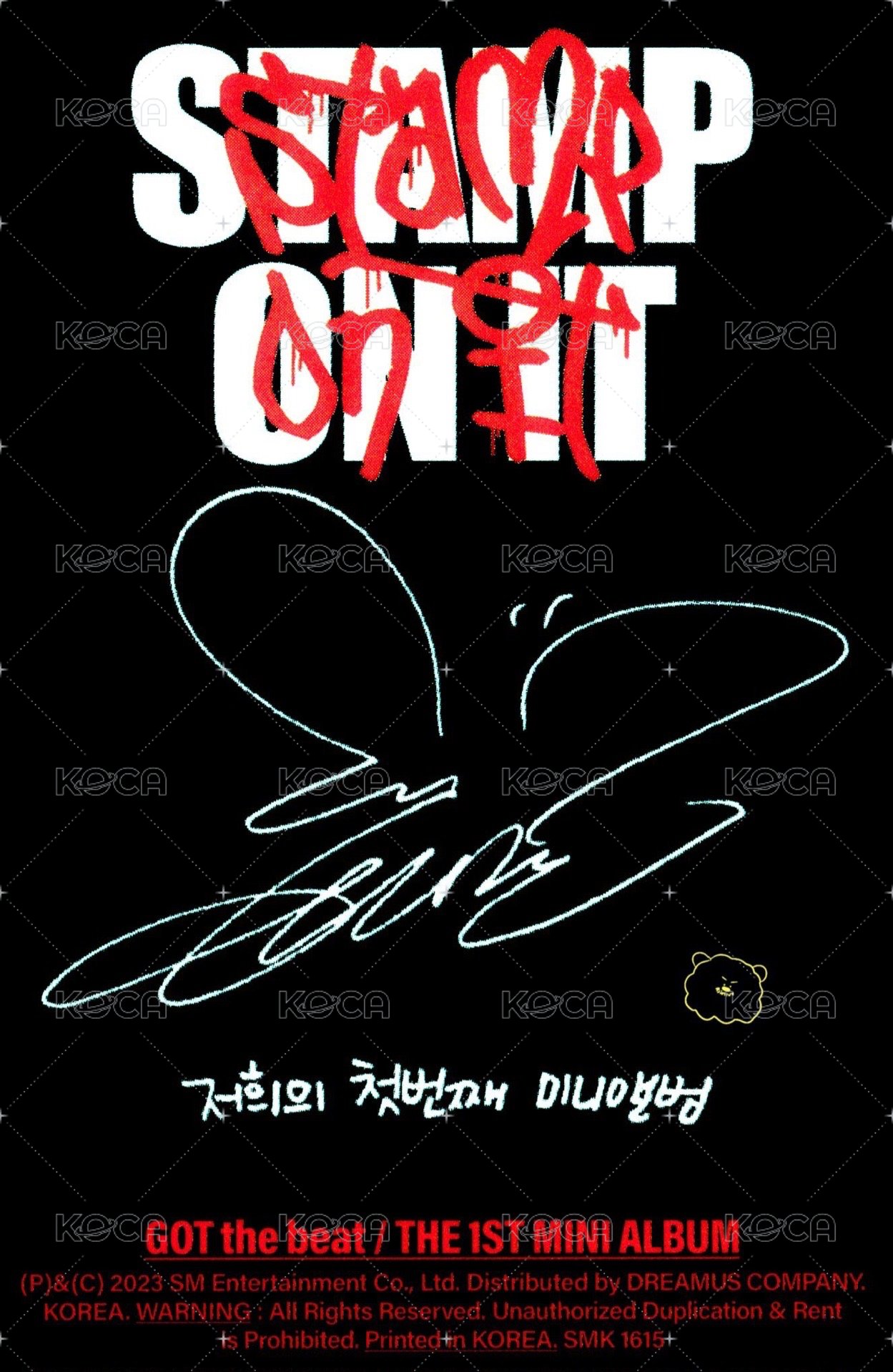 Stamp On It 專輯卡 BEAT ver. 背面