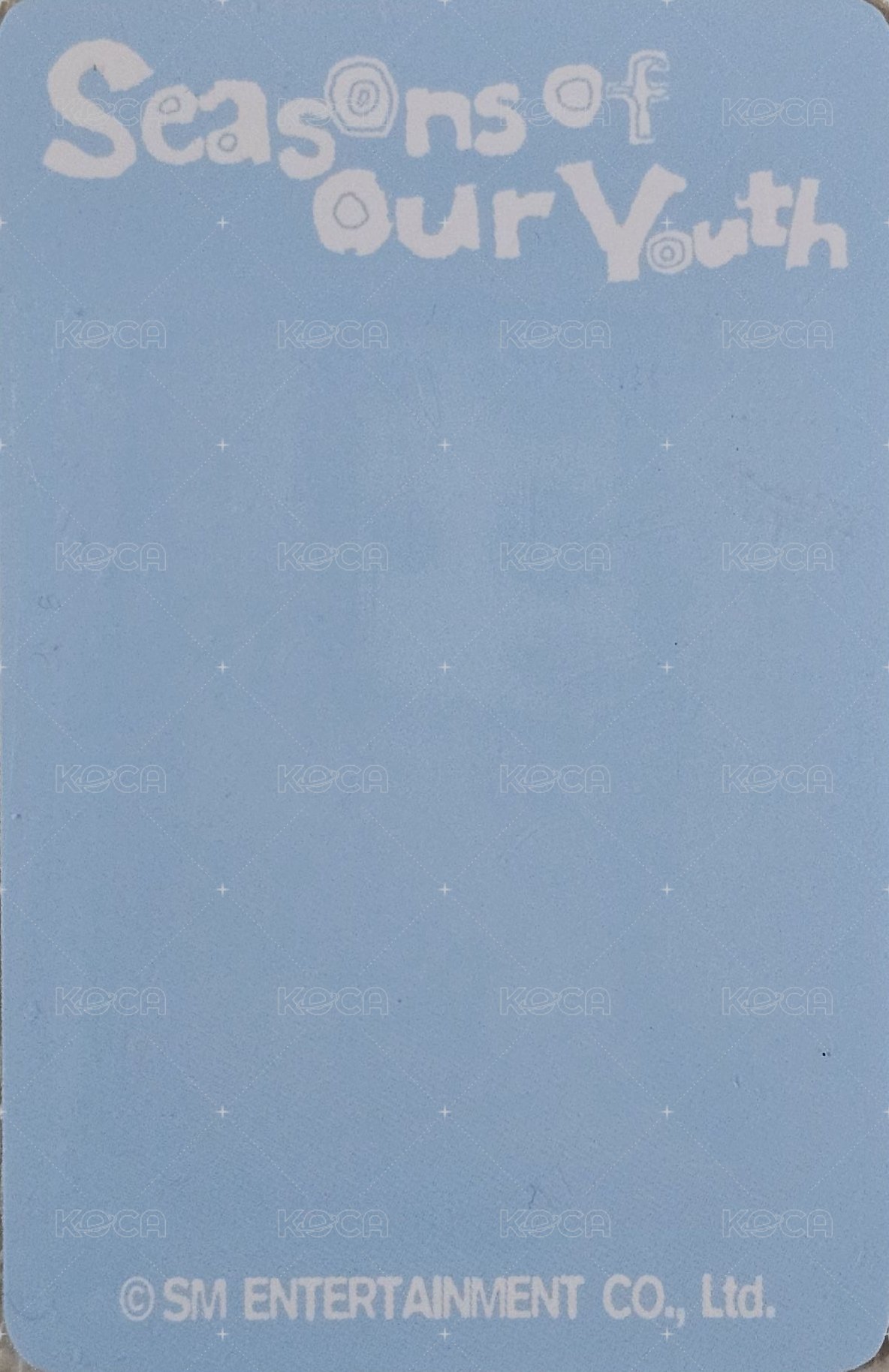 2026 Season's Greetings 隨機卡  背面