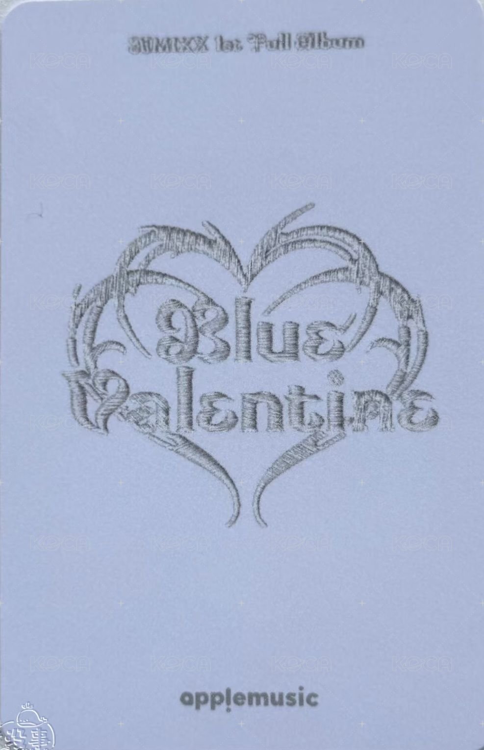 正規一 am 5.0 簽售卡 天使惡魔 ver. 背面