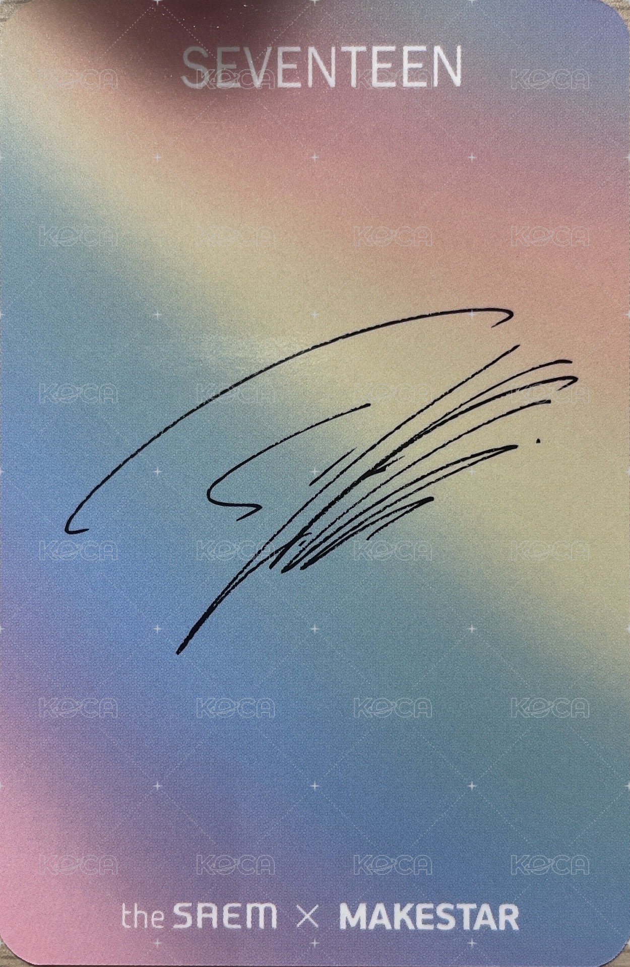 the SAEM ms 代言卡  背面