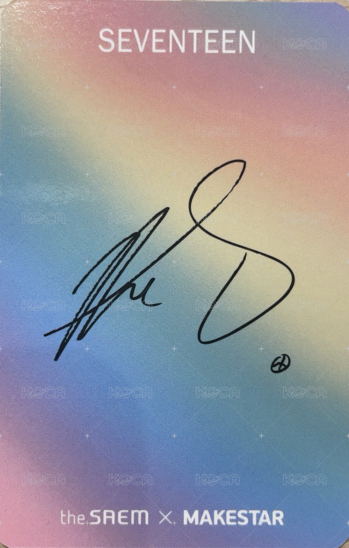 the SAEM ms 代言卡  背面