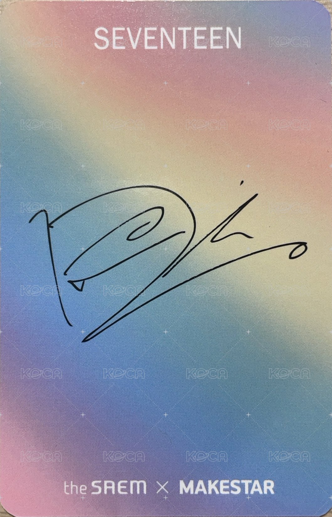 the SAEM ms 代言卡  背面