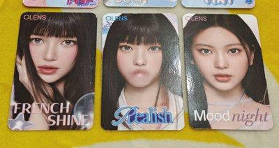 NewJeans OLENS 日版2.0 代言特典小卡組(全套未拆6張+有外包裝聯名附鏡子美瞳盒)